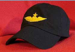 Continental Airlines First Officer Pilot wings hat