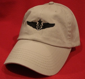 USAF Desert Senior Aircrew wings hat / ball cap